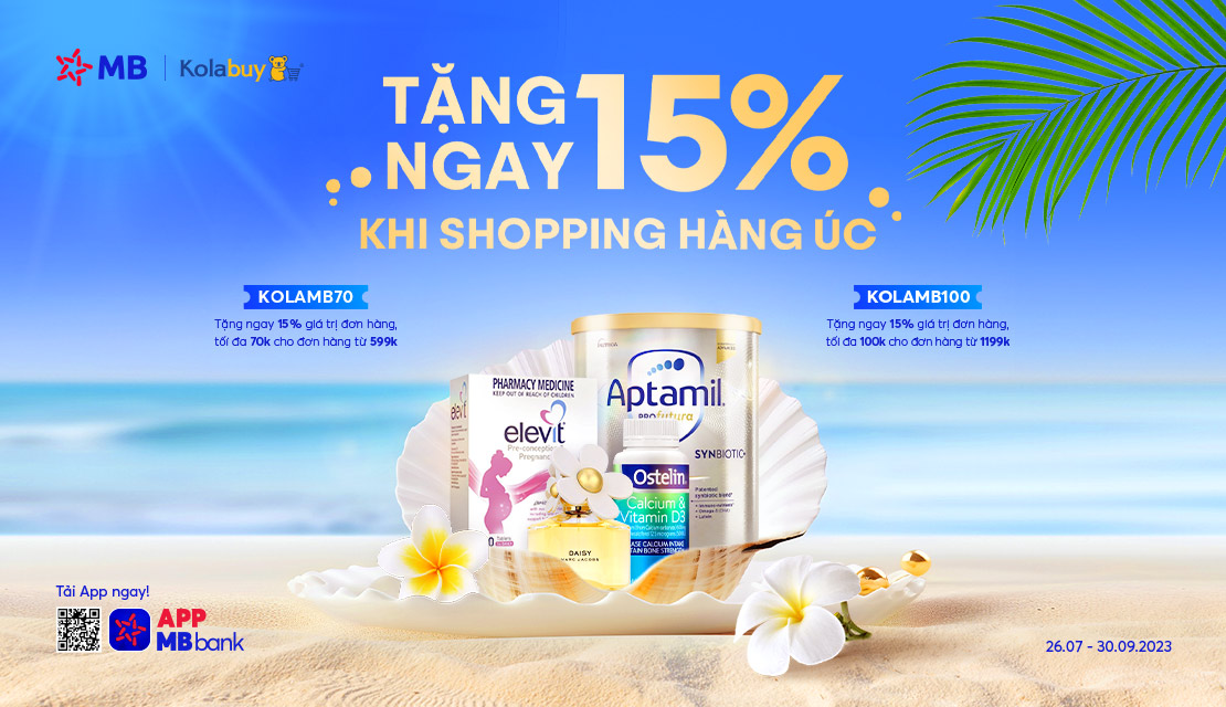 [MB x KOLABUY] TẶNG NGAY 15% - KHI SHOPPING HÀNG ÚC