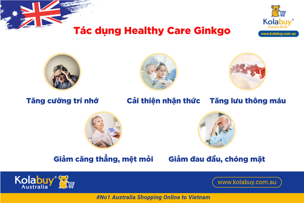 Bổ não Ginkgo Biloba Healthy Care