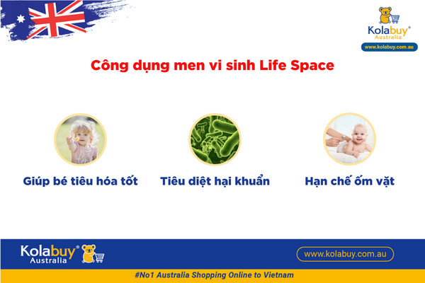 Men vi sinh cho bé 0-6 tháng Life Space Probiotic Powder For Infant 40g