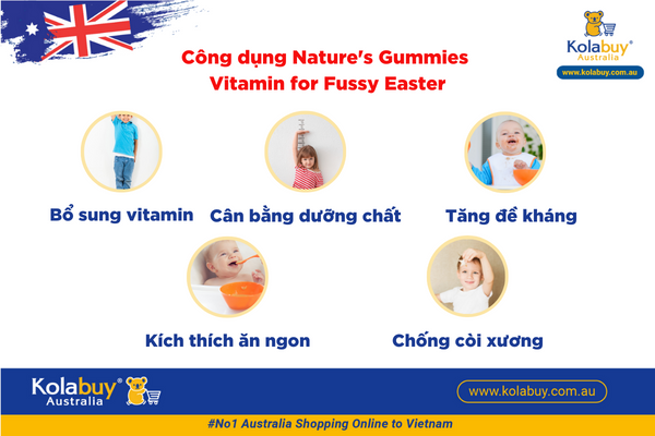 Nature's Way Kids Smart Vita Gummies Multi Vitamin for Fussy Eaters