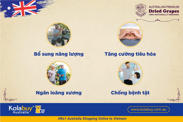 Nho khô nguyên cành Thompson