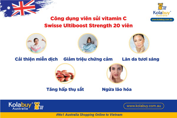 Swisse Vitamin C 20 viên