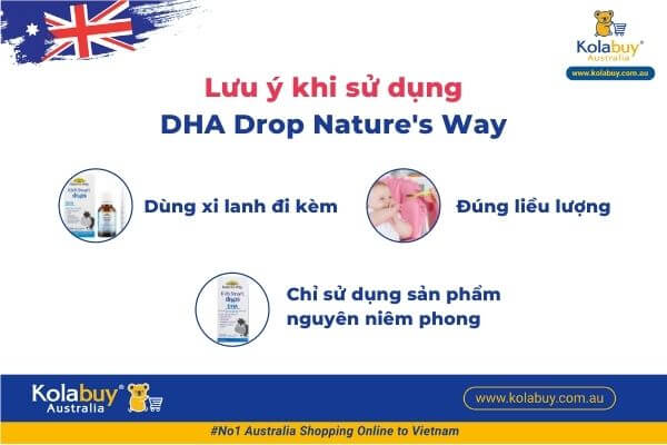 DHA dạng giọt Nature's Way Kids Smart Drops DHA 20ml cho bé