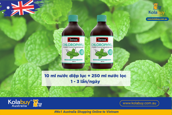 Nước diệp lục vị bạc hà Swisse