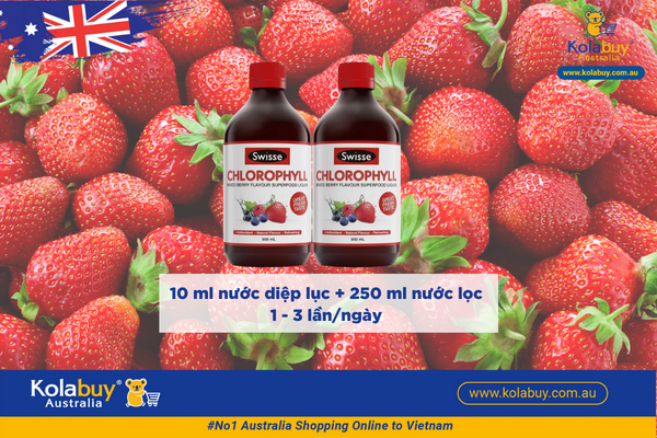 Nước diệp lục vị dâu Swisse