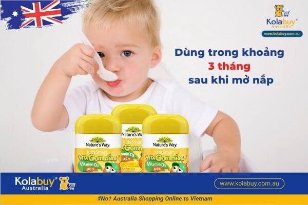 Nature's Way Kids Smart Vita Gummies Vitamin C + Zinc 60 Viên