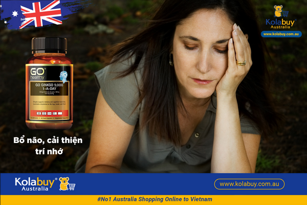 Viên uống bổ não GO Healthy Ginkgo 9000+ 60 viên