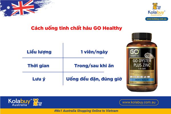 GO Healthy Oyster Plus Zinc 1-A-Day 120 Viên