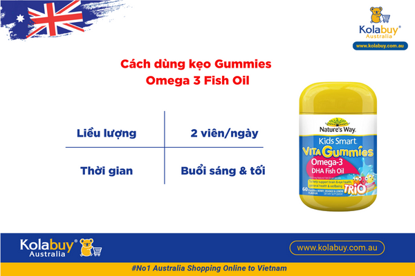 Nature's Way Kids Smart Vita Gummies Omega Fish Oil