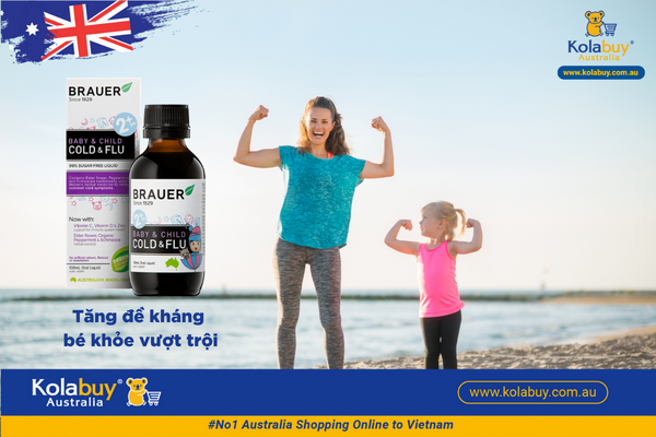 Siro Trị cảm cúm cho bé Brauer Baby & Child Cold & Flu 100ml