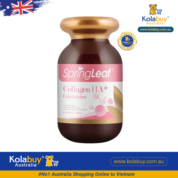 Springleaf collagen HA+ gummies 60 viên