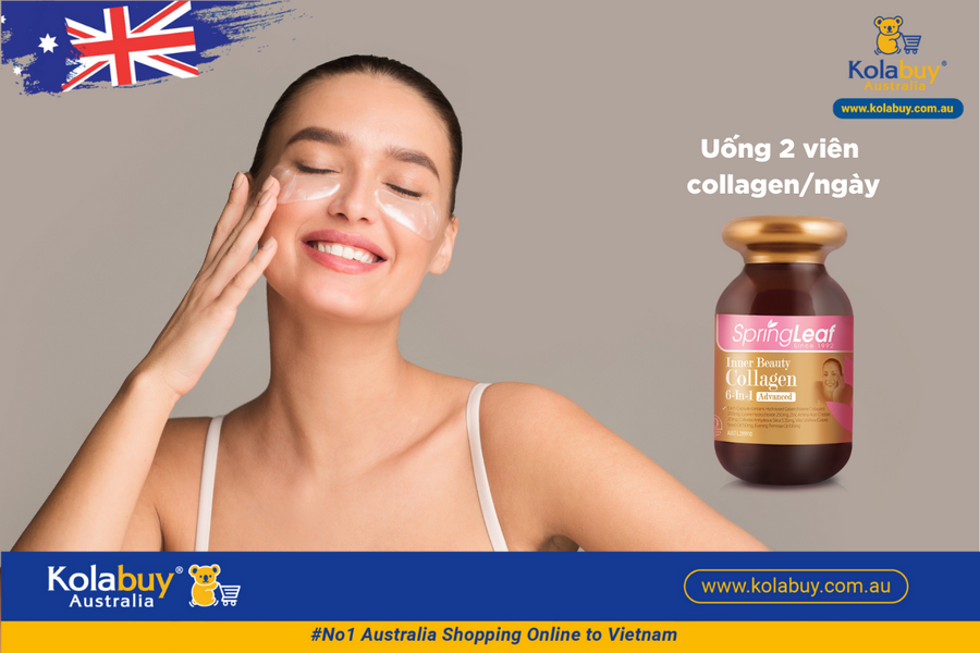 Viên uống Collagen Spring Leaf inner beauty collagen 6-in-1