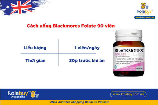 Blackmores Folate 500mcg 90 viên