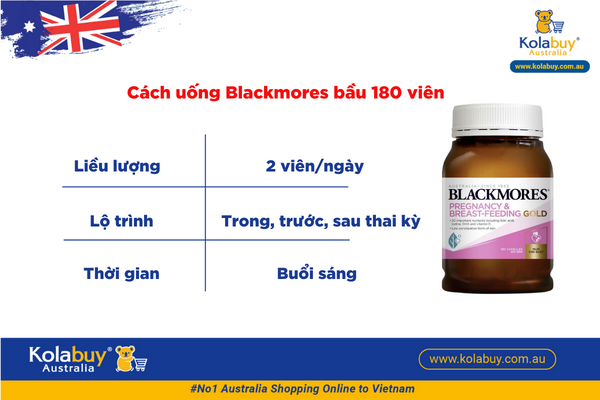 Blackmores Pregnancy and Breastfeeding Gold 180 viên