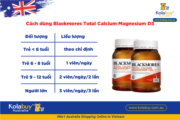 Blackmores Total Calcium Magnesium D3