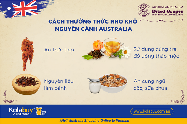 Nho khô nguyên cành Thompson