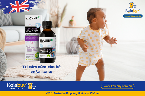 Siro Trị cảm cúm cho bé Brauer Baby & Child Cold & Flu 100ml