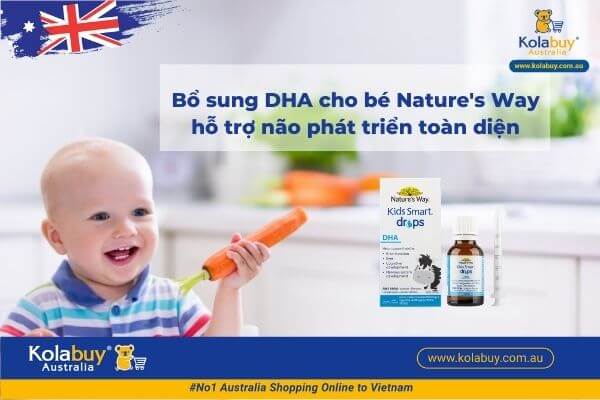 DHA dạng giọt Nature's Way Kids Smart Drops DHA 20ml cho bé