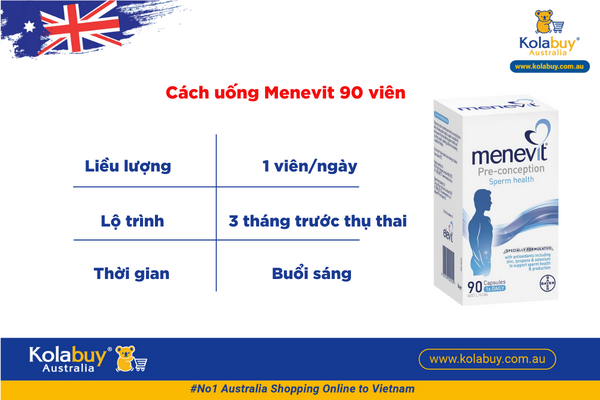Menevit Úc 90 viên
