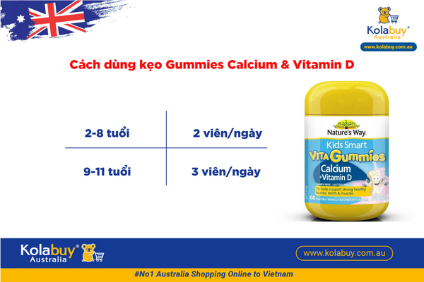 Nature's Way Kids Smart Vita Gummies Calcium