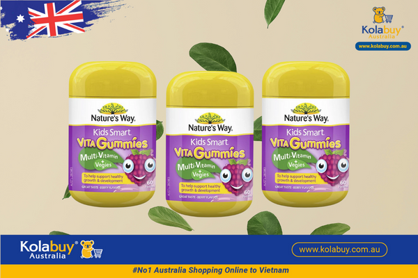 Nature's Way Kids Smart Vita Gummies Multi Vitamin & Vegies 60 Viên