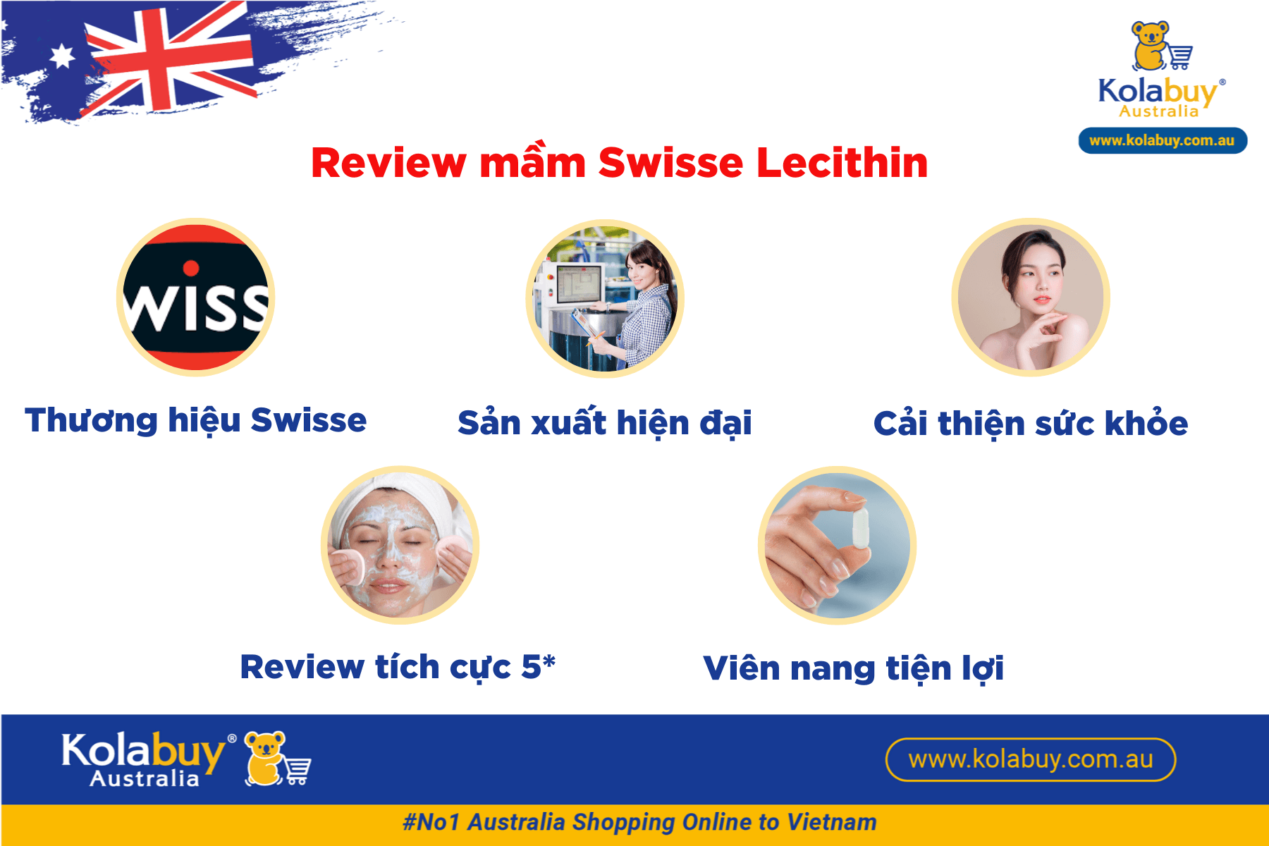 Mầm đậu nành Swisse Ultiboost Lecithin 1200mg 300 viên