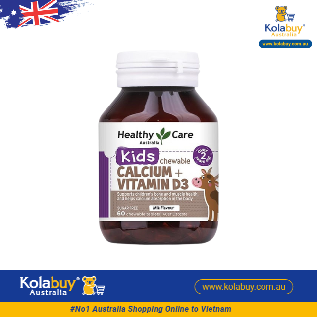 Healthy Care Kids Calcium + Vitamin D3 60 viên