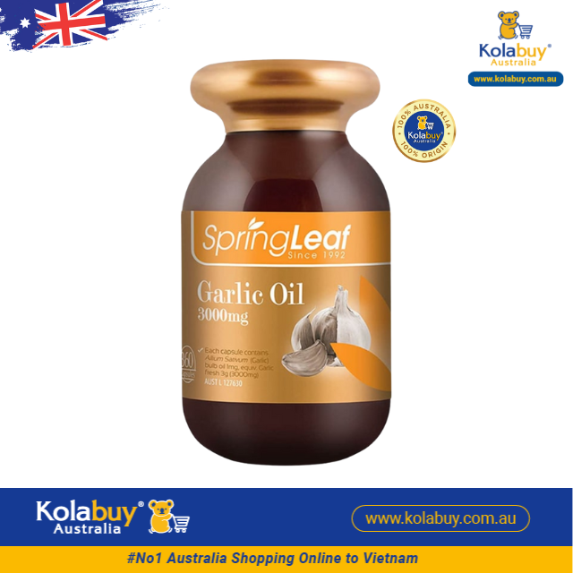 SpringLeaf Garlic Oil 3000mg 360 viên