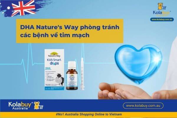 DHA dạng giọt Nature's Way Kids Smart Drops DHA 20ml cho bé