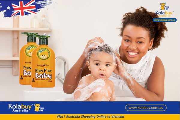 Sữa tắm gội cho bé Healthy Care All Natural Paw Paw Baby Shampoo