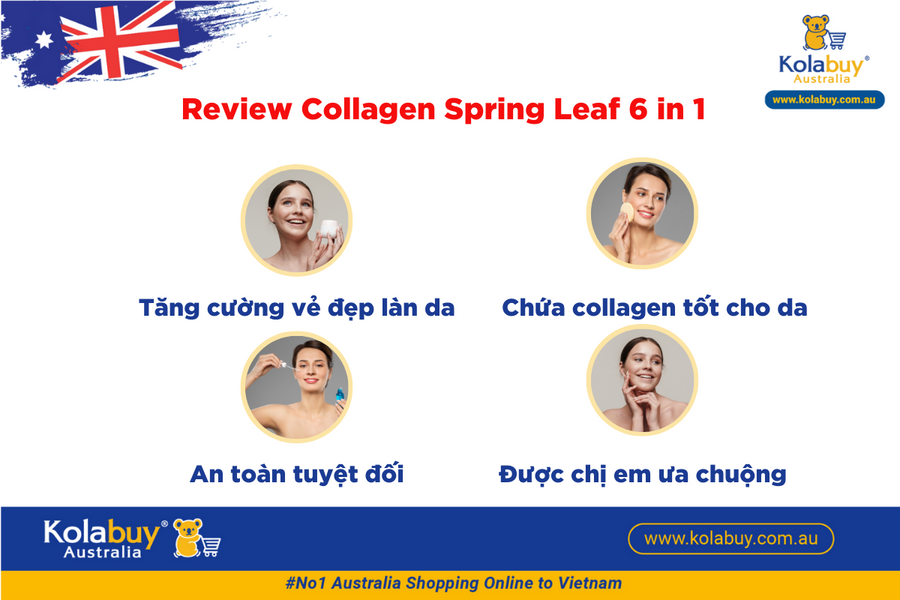 Viên uống Collagen Spring Leaf inner beauty collagen 6-in-1