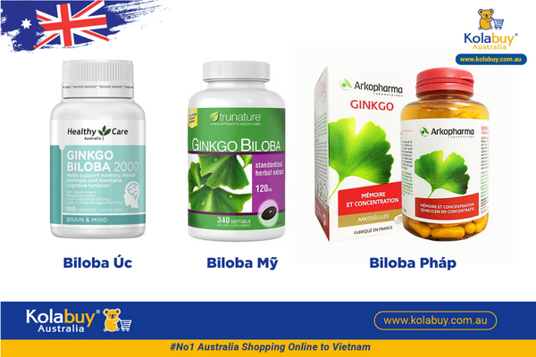 Bổ não Ginkgo Biloba Healthy Care