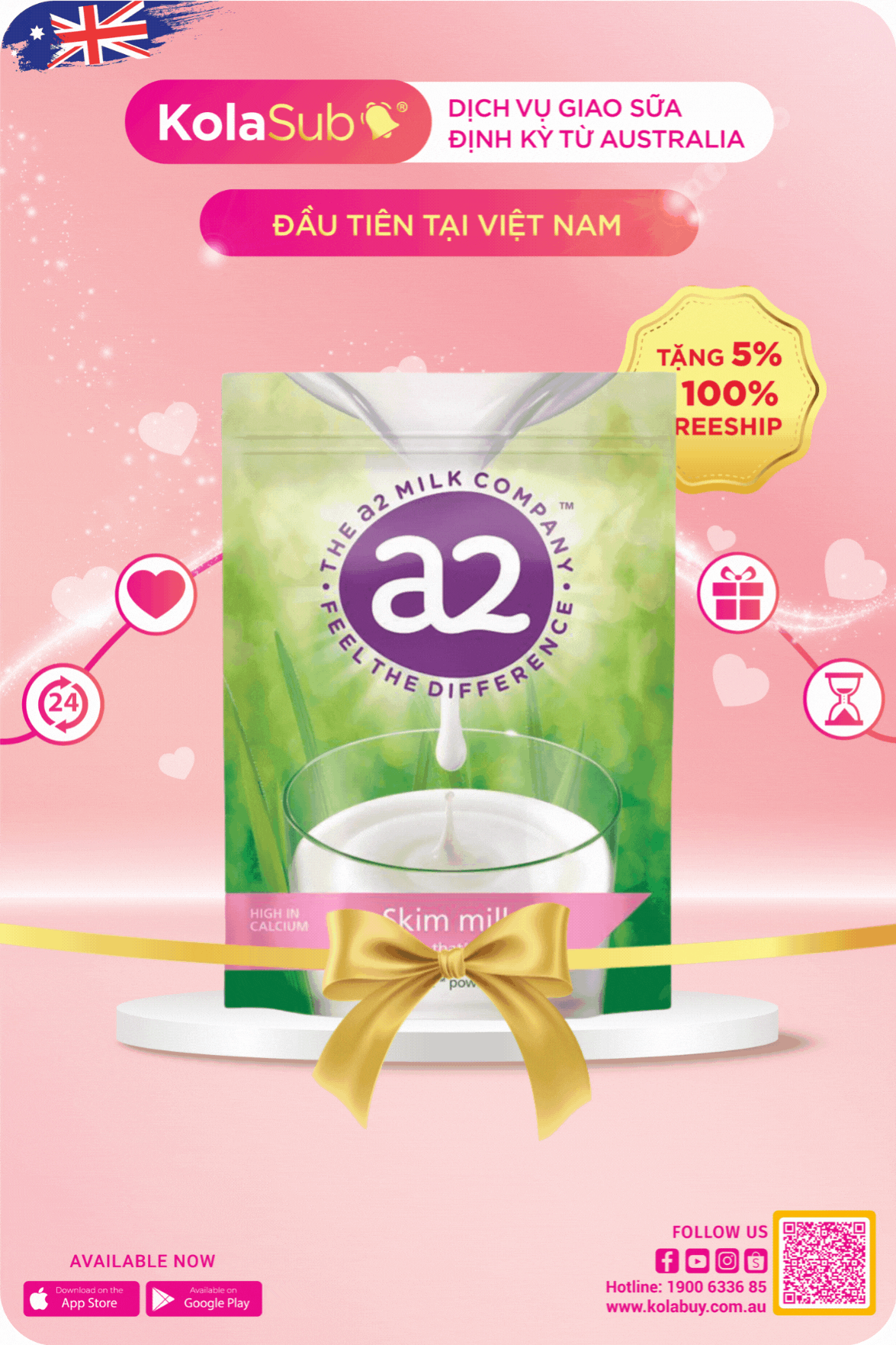 Dịch vụ giao sữa bột Úc định kỳ