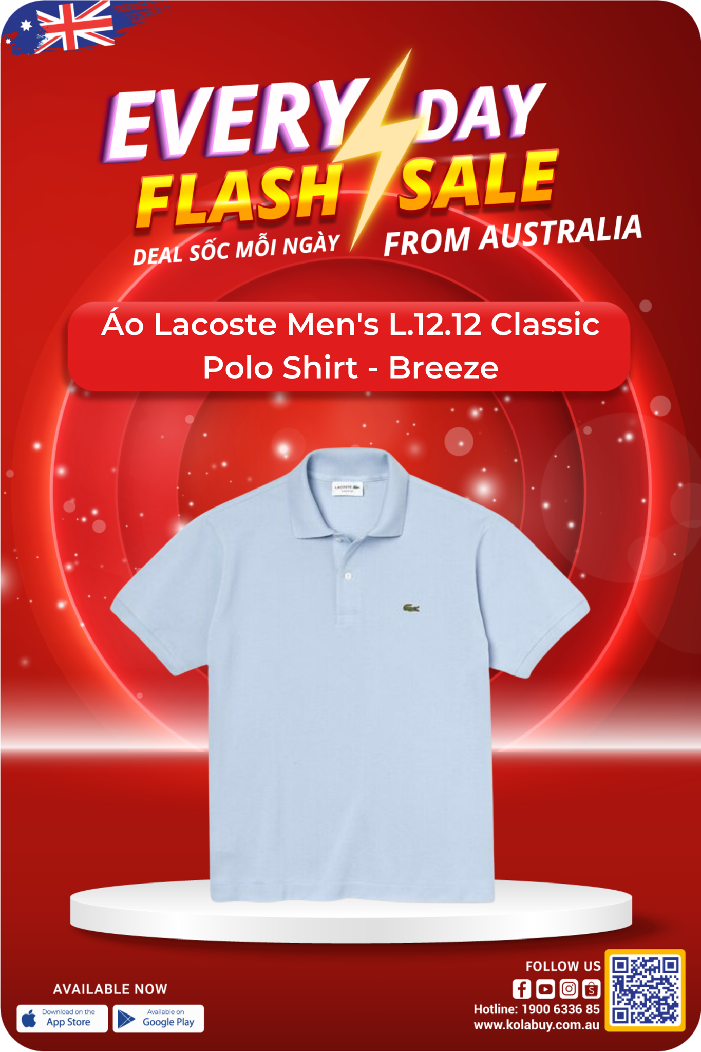 Áo Lacoste Men's L.12.12 Classic Polo Shirt - Breeze