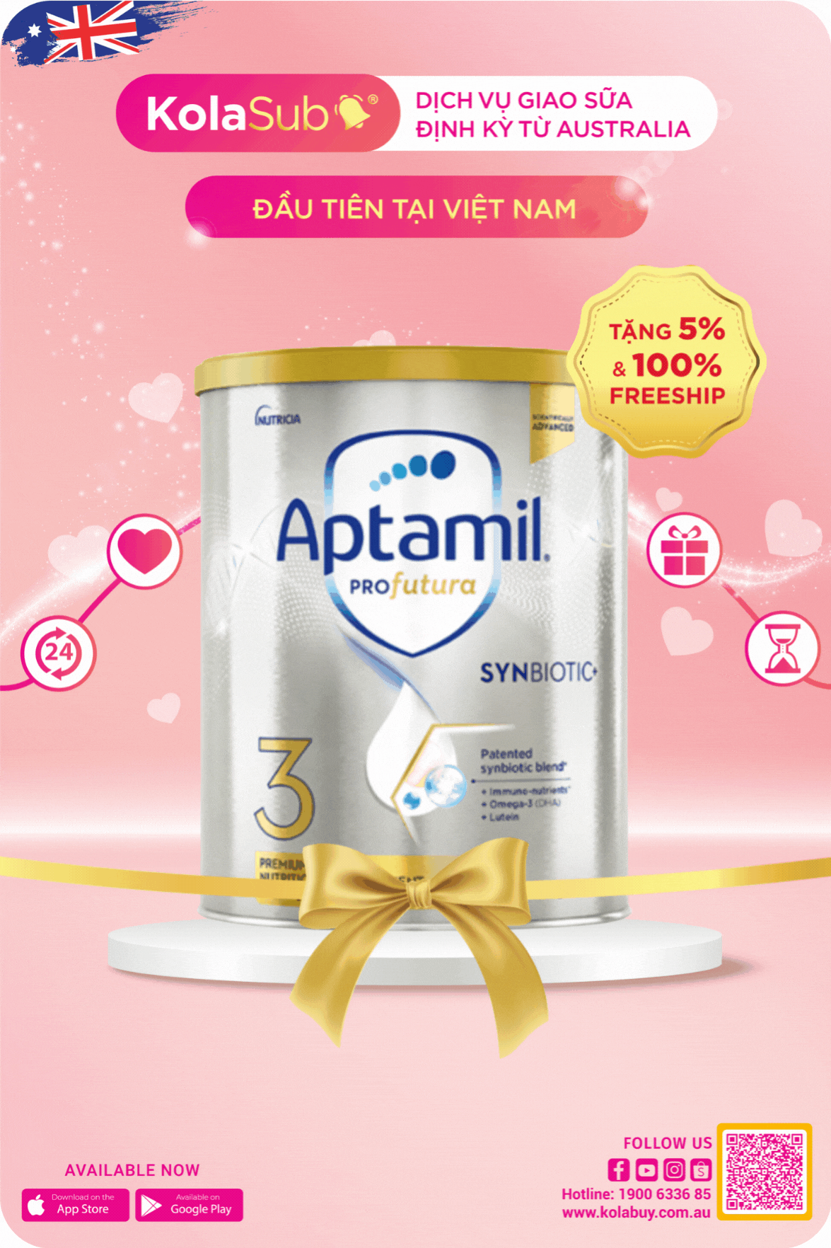 Dịch vụ giao sữa định kỳ KolaSub - Aptamil Pro