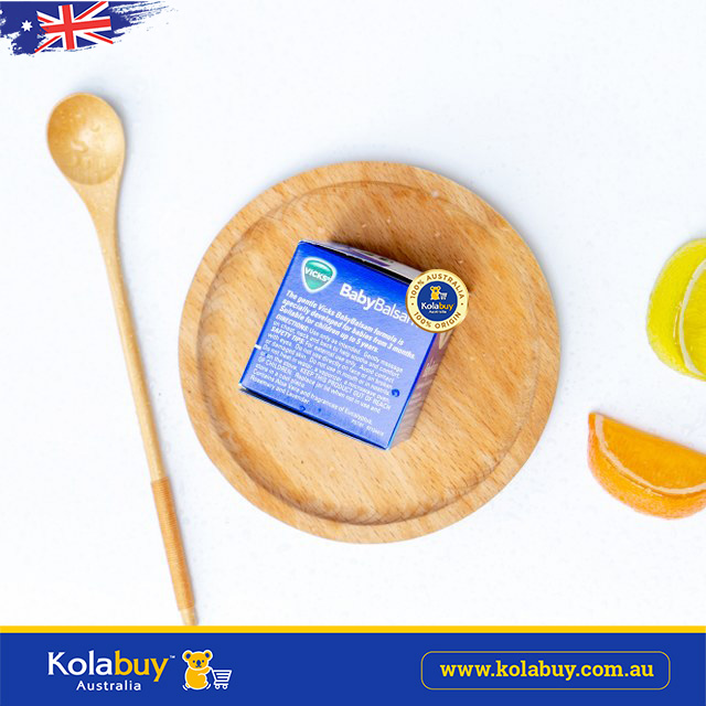 Dầu bôi ấm ngực Vicks Baby Balsam Decongestant Chest Rub 50g Kolabuy Australia® Authentic