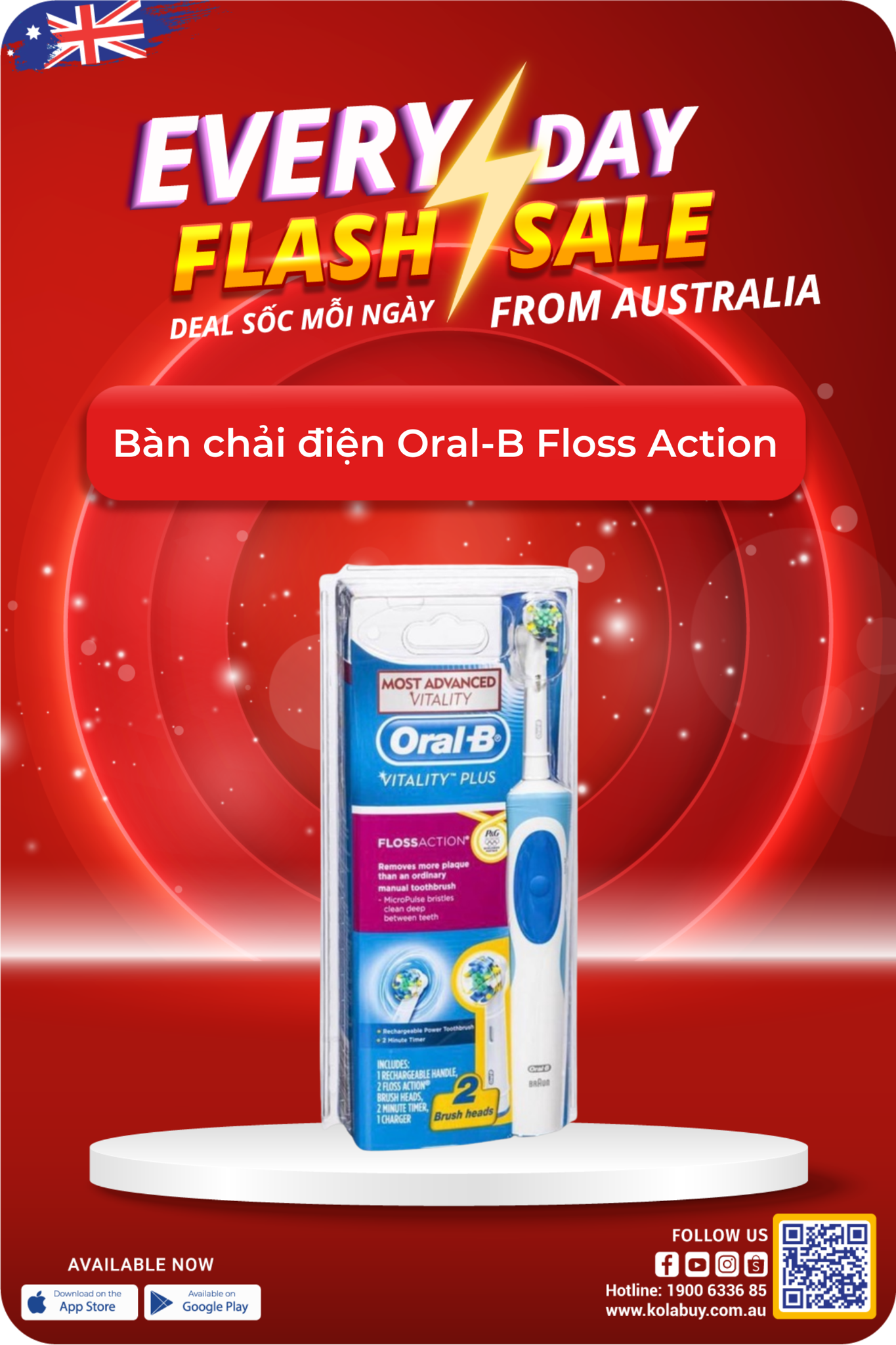 Bàn chải điện Oral-B Floss Action