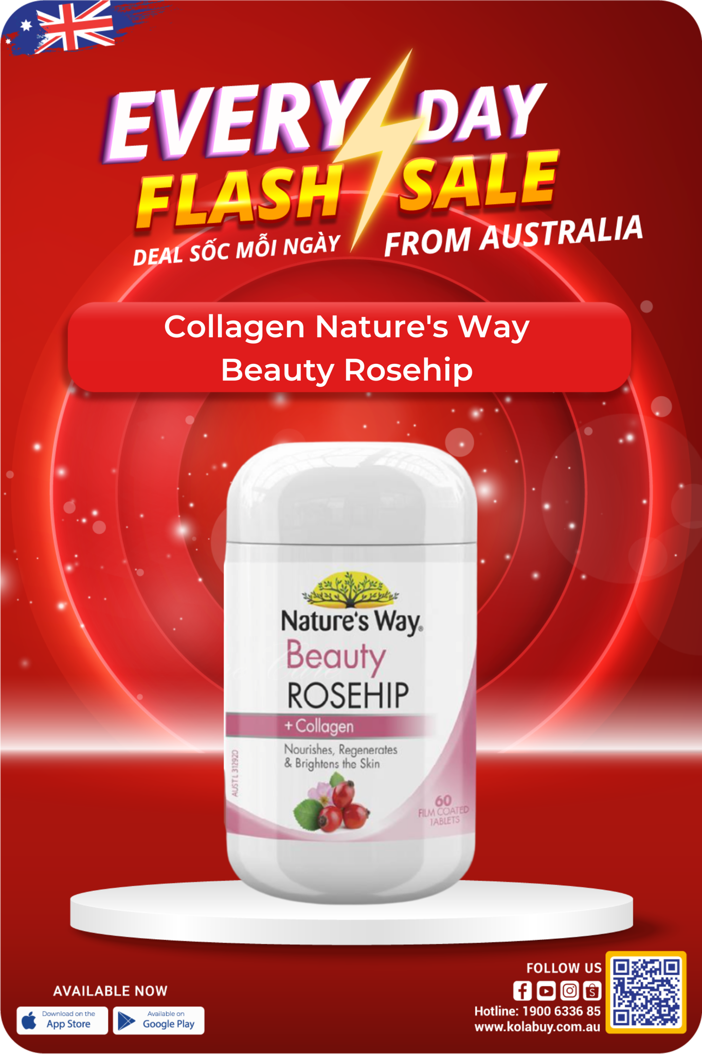 Collagen Nature's Way  Beauty Rosehip