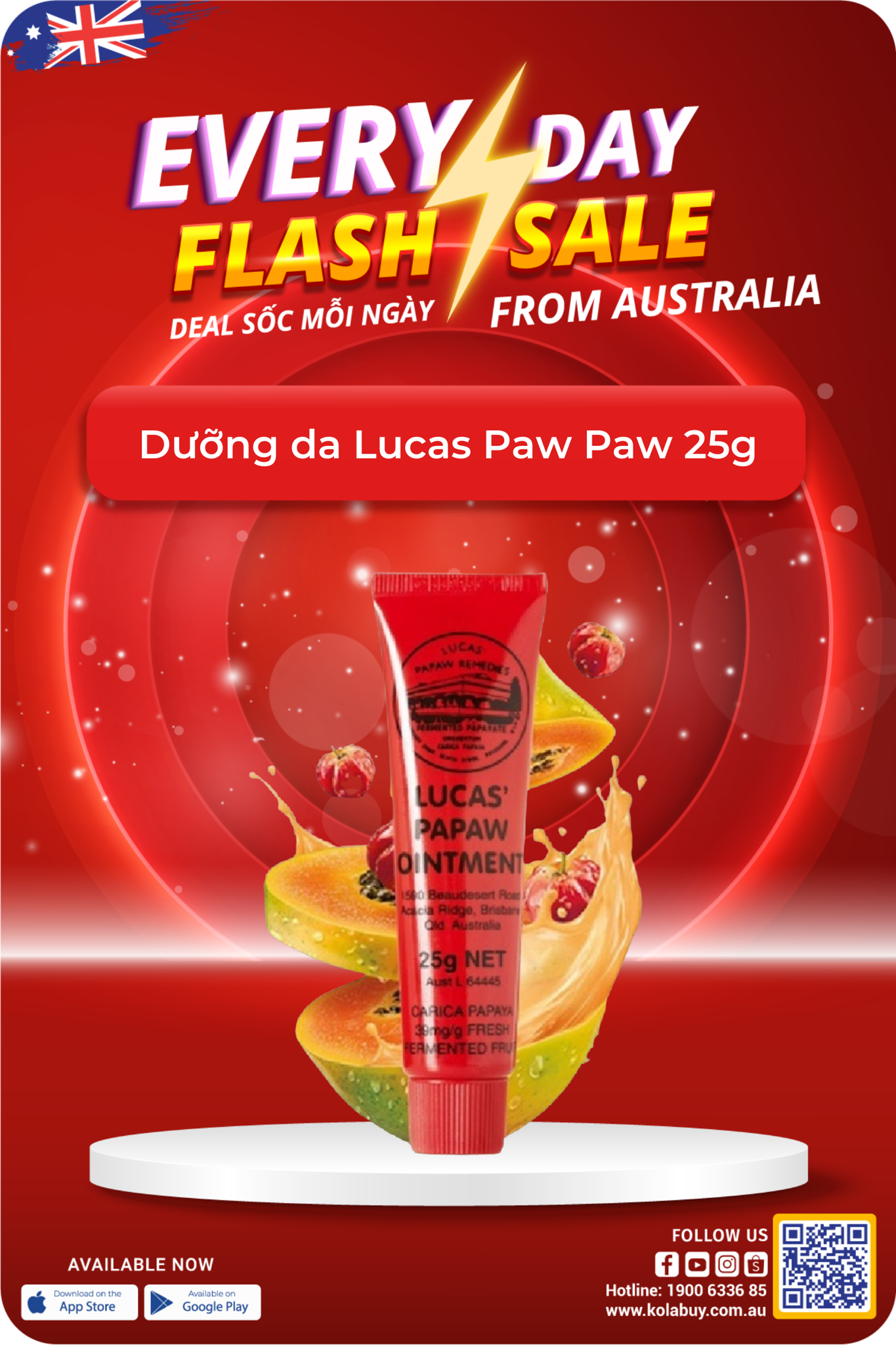 Dưỡng da Lucas Paw Paw 25g