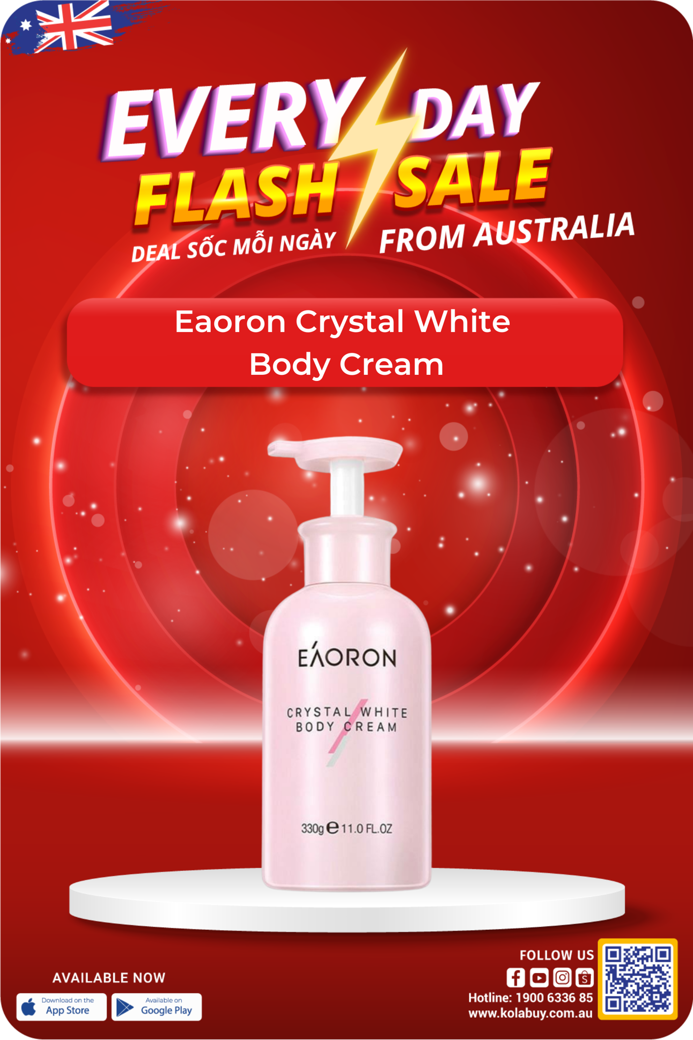 Eaoron Crystal White  Body Cream
