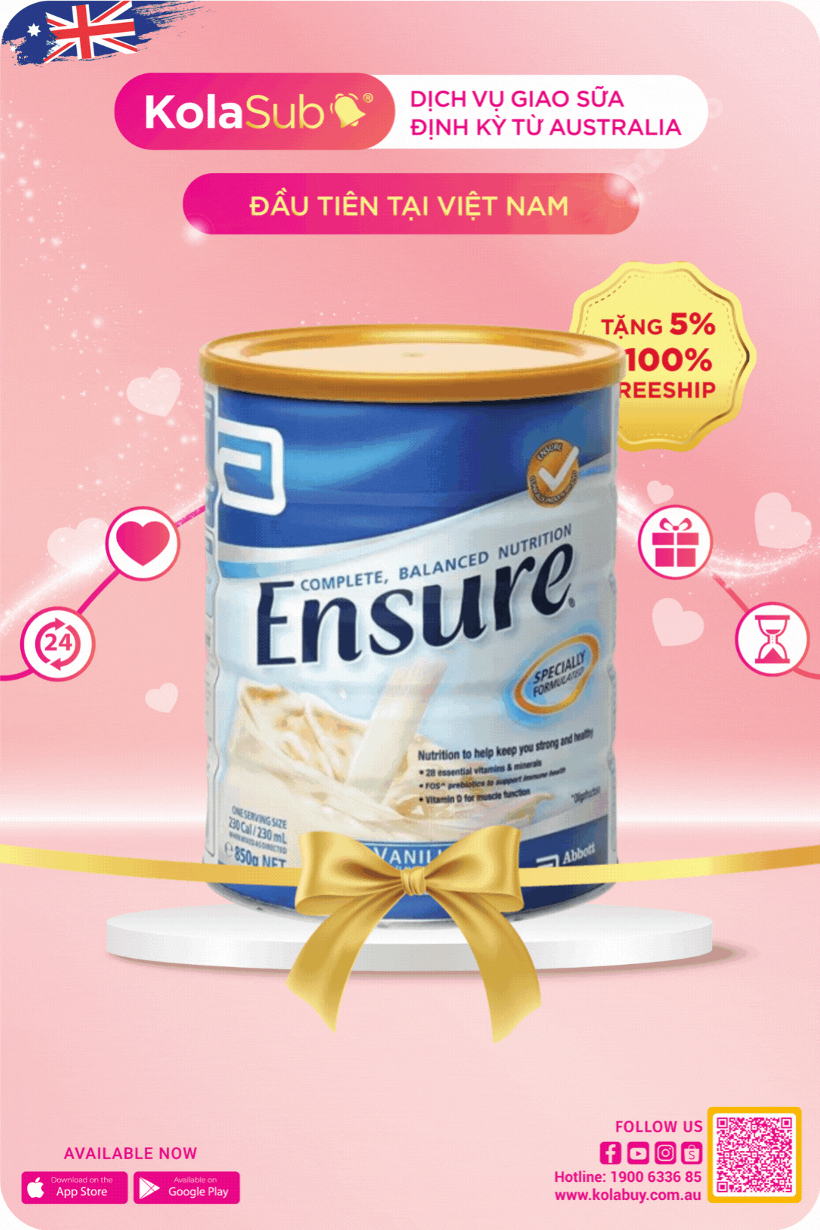 Dịch vụ giao sữa bột Úc định kỳ