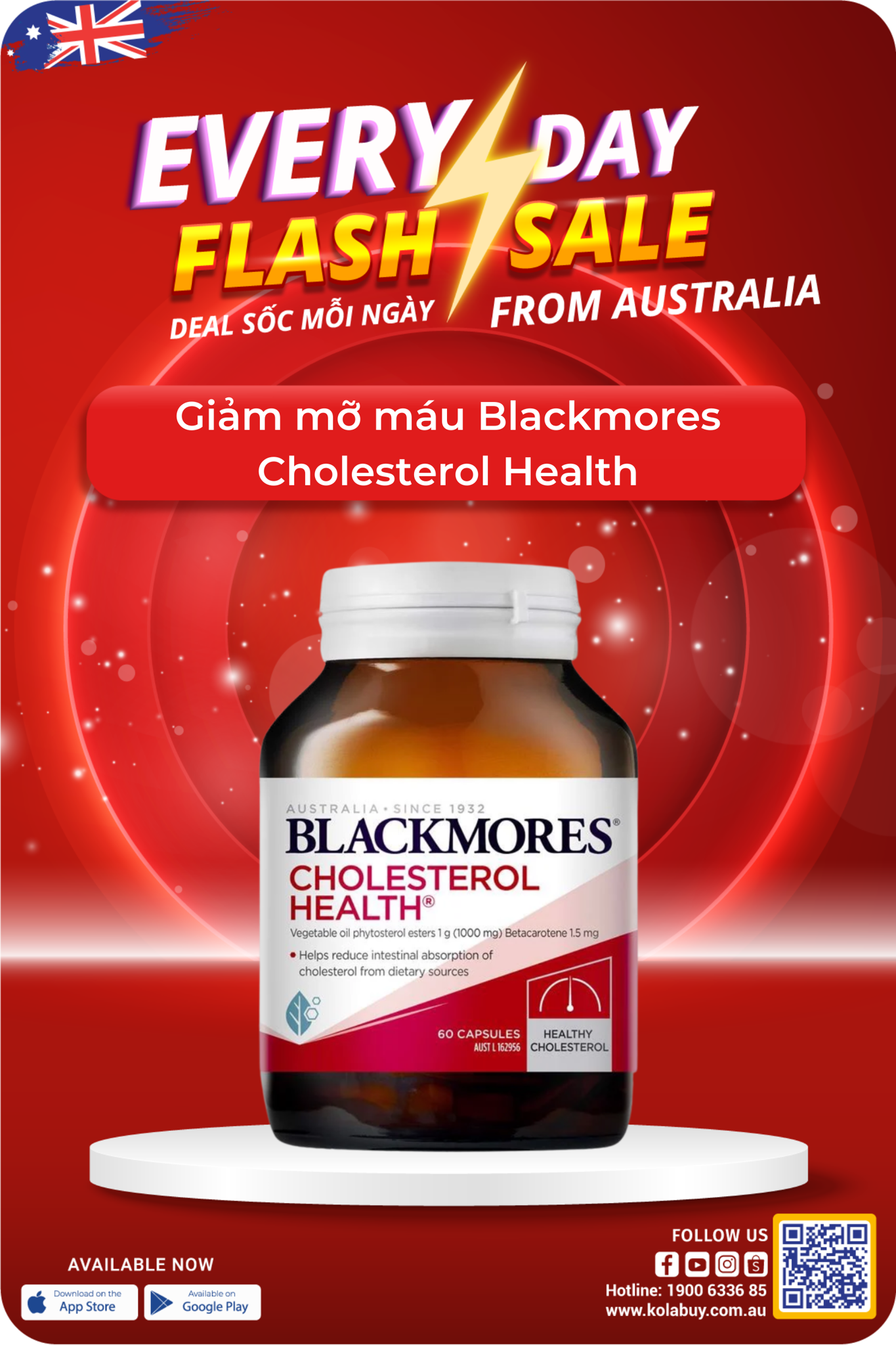 Giảm mỡ máu Blackmores Cholesterol Health