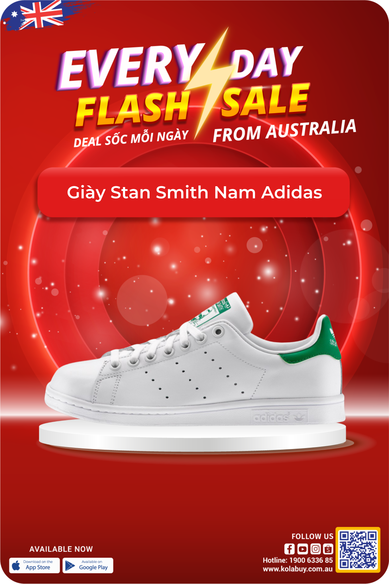 Giày Stan Smith Nam Adidas