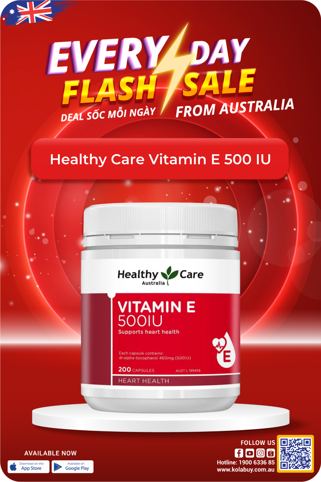 Healthy Care Vitamin E 500 IU