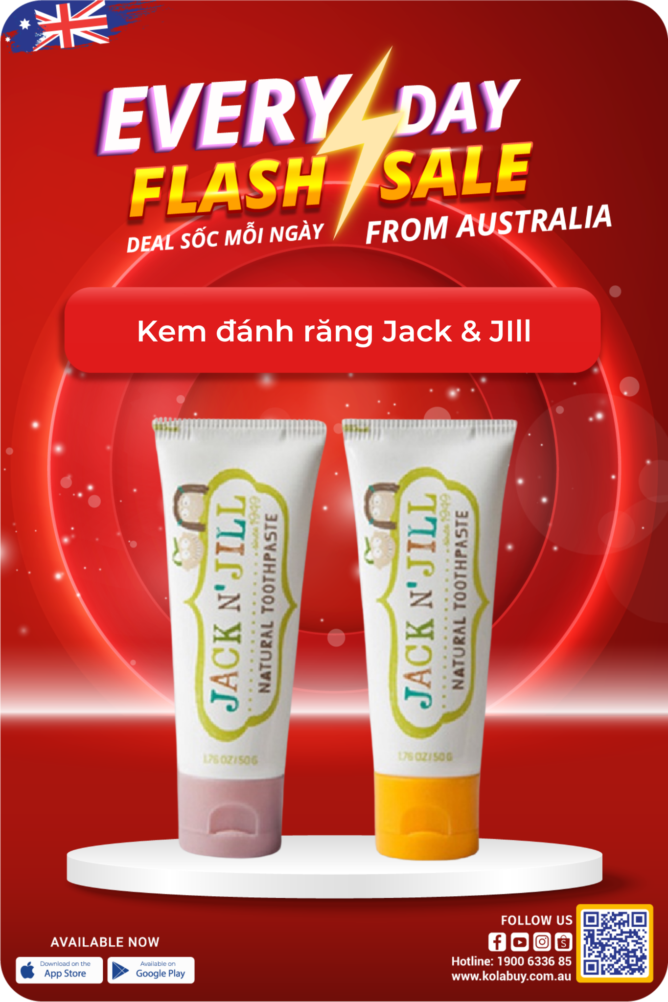 Kem đánh răng Jack & JIll