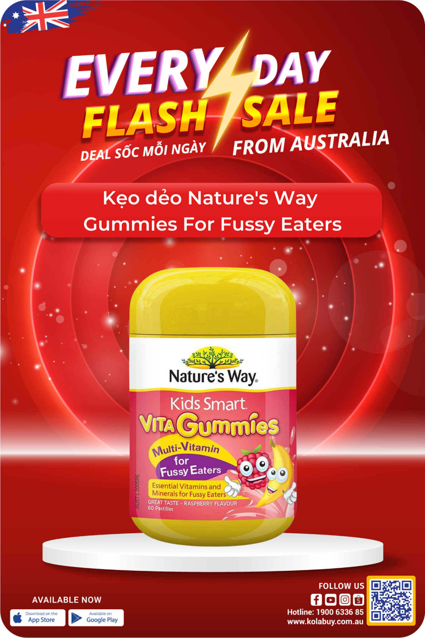 Kẹo dẻo Nature's Way  Gummies For Fussy Eaters