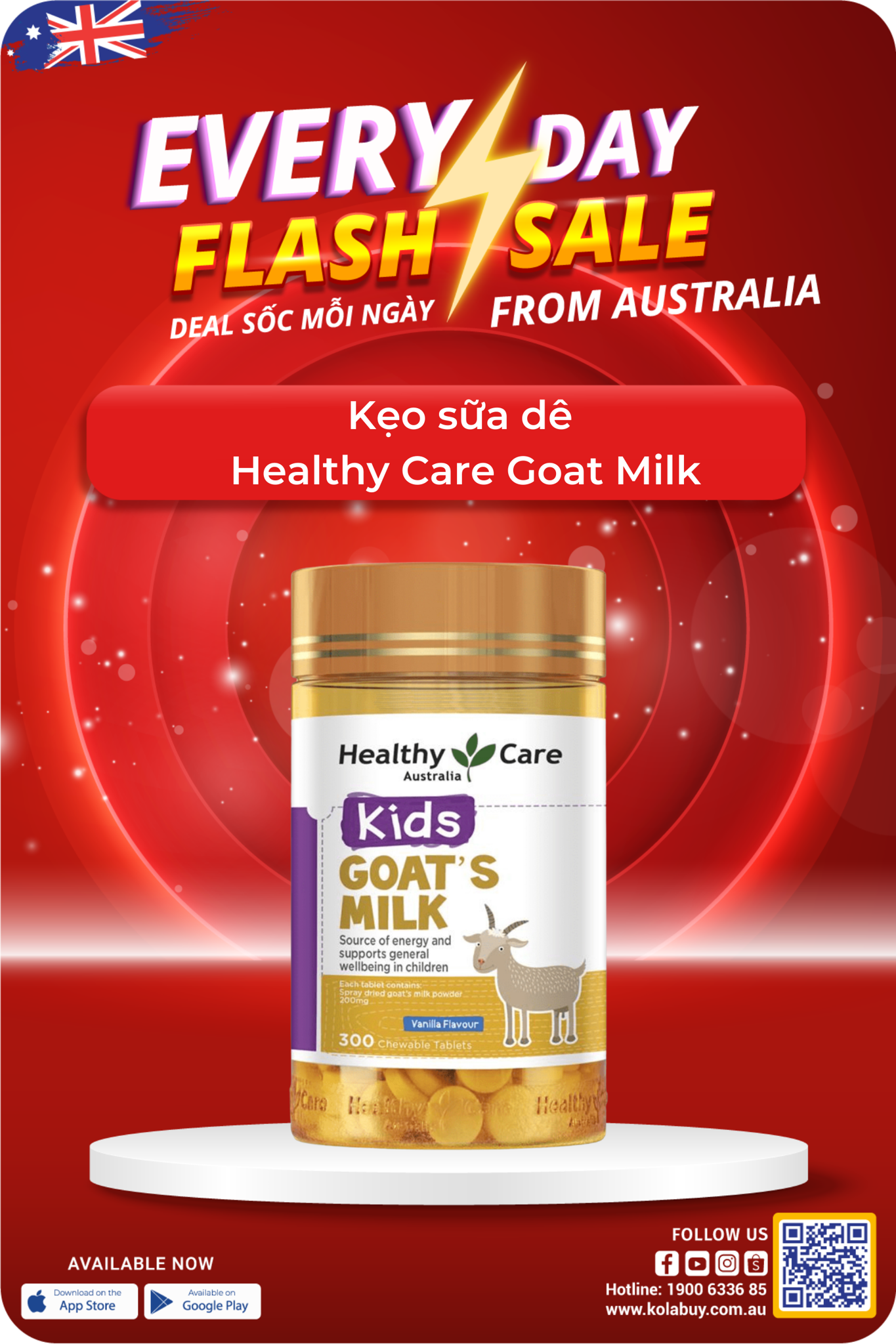Kẹo sữa dê Healthy Care Goat Milk