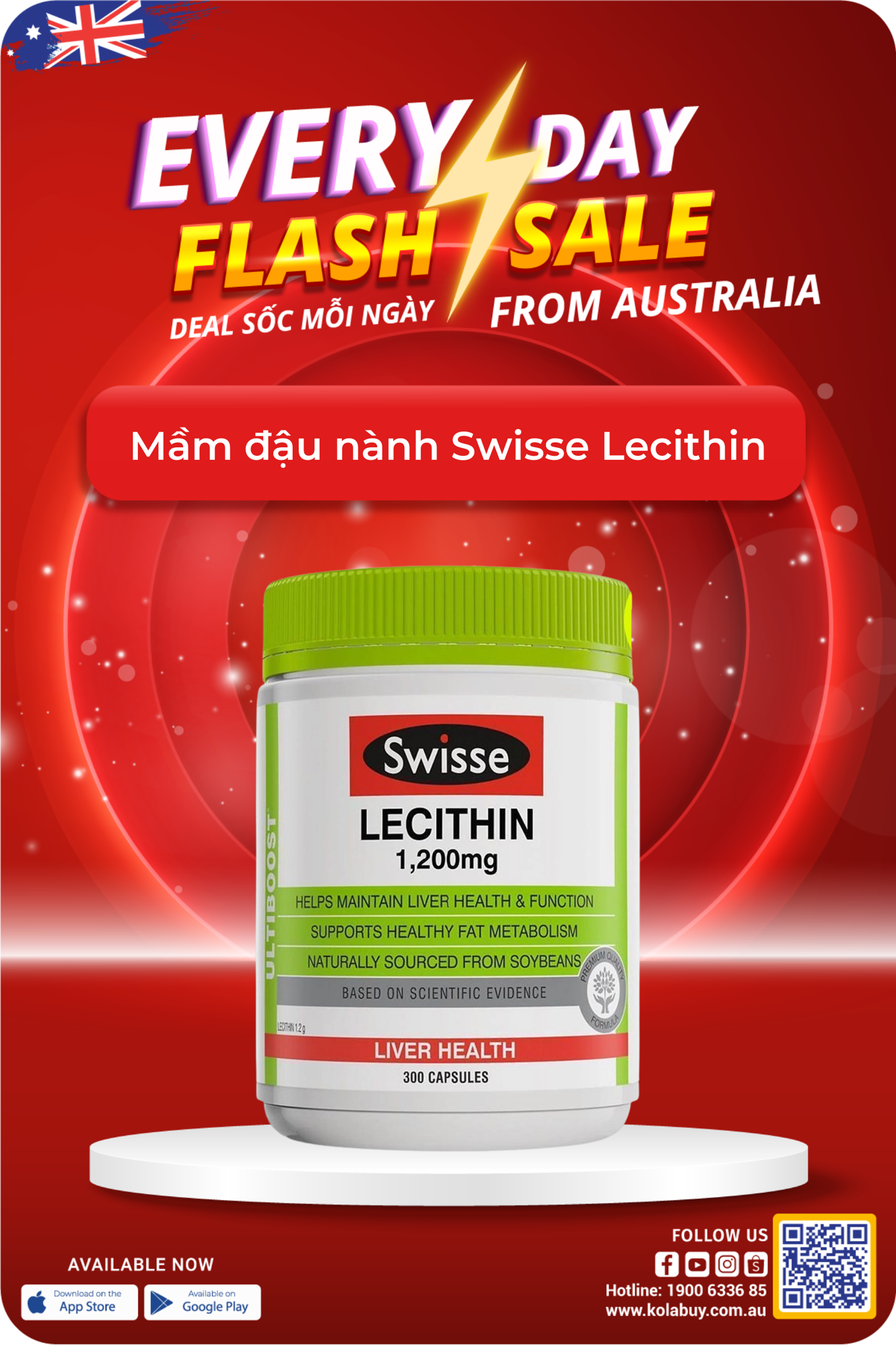 Mầm đậu nành Swisse Lecithin