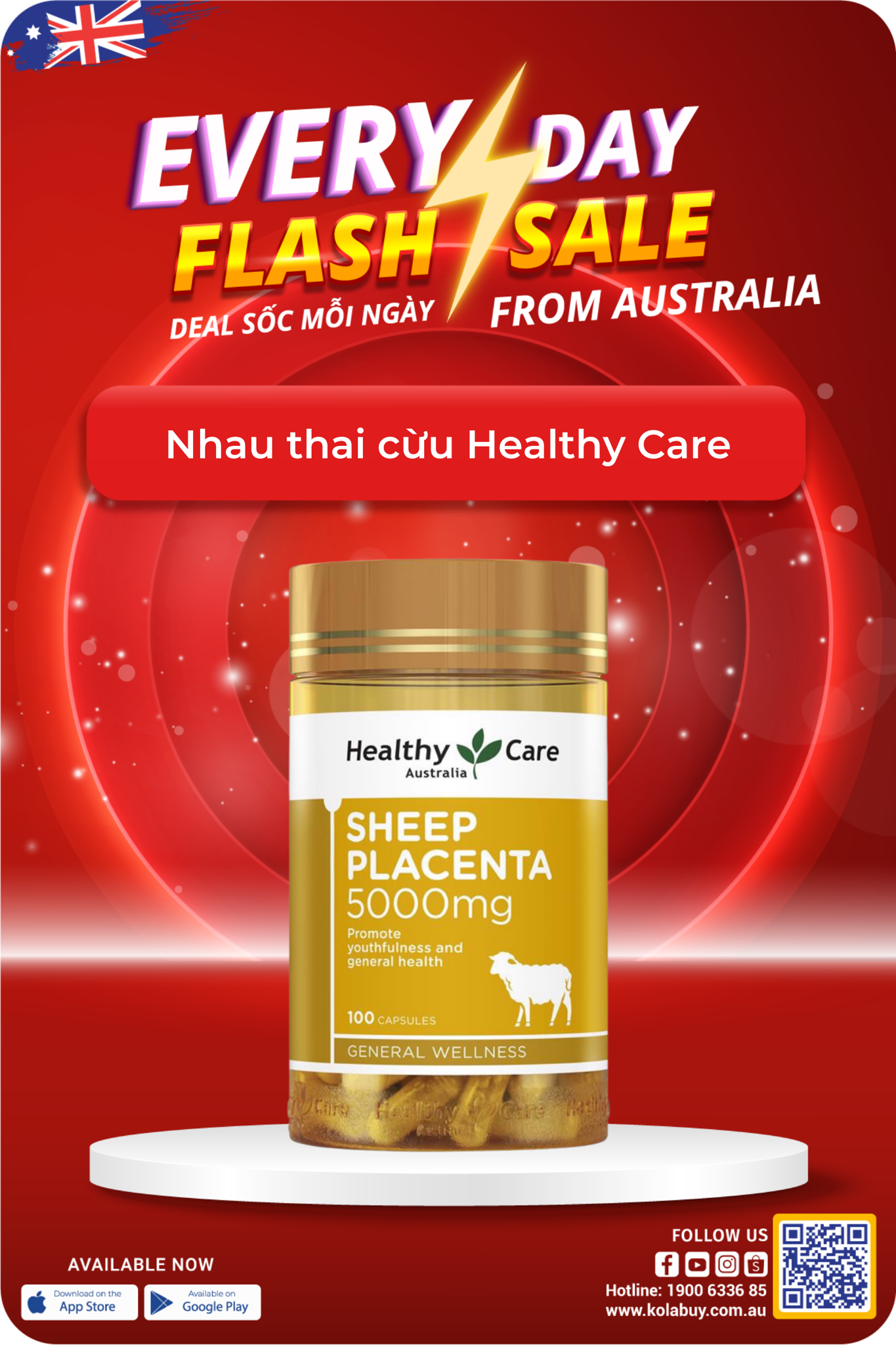 Nhau thai cừu Healthy Care