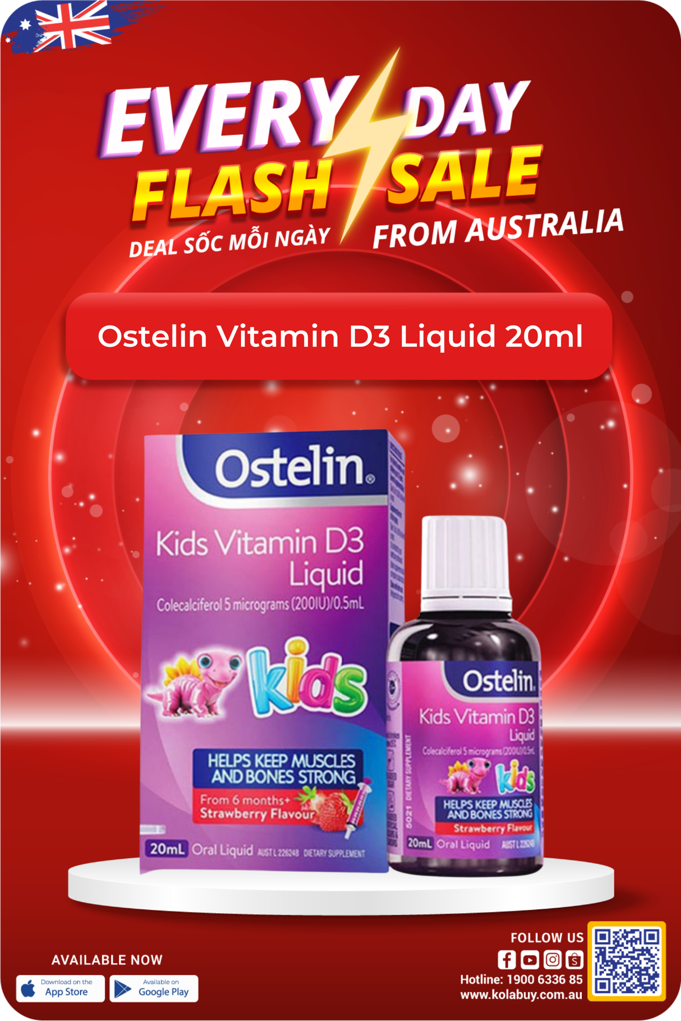Ostelin Vitamin D3 Liquid 20ml